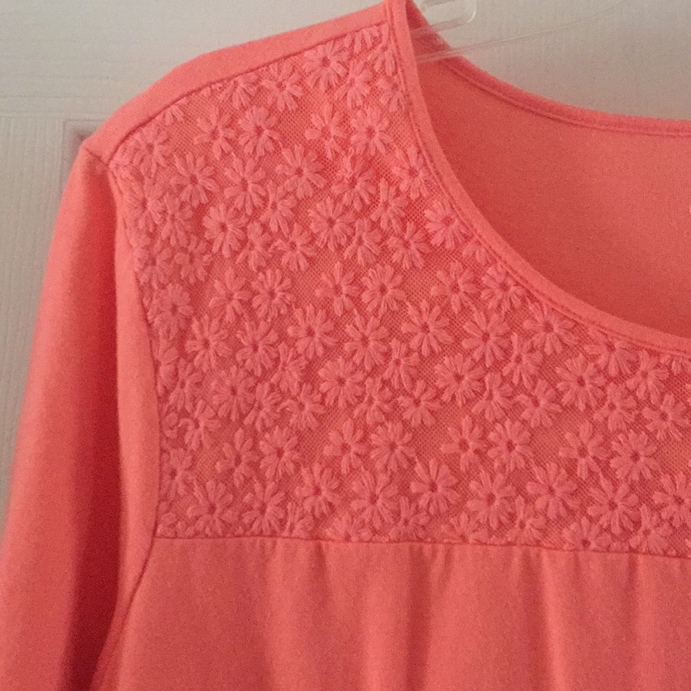 Mesh Front Short Sleeve Tee